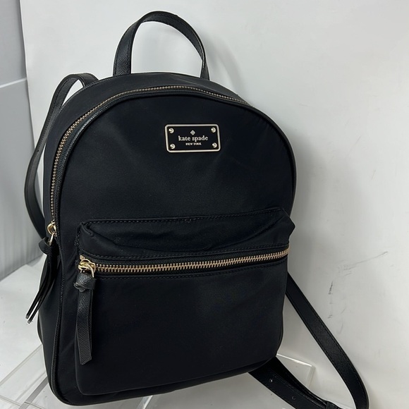 Kate Spade Bradley Wilson Road Backpack Black Nylon Carry On Bag - Picture 3 of 16